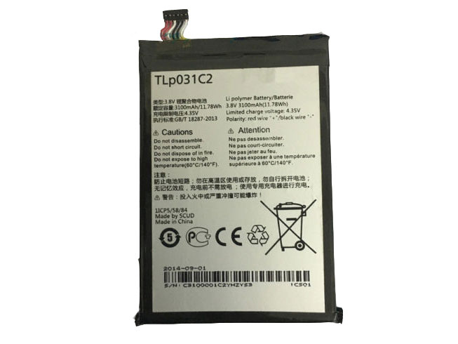 Batería para A3-OT-5046/alcatel-TLp031C2